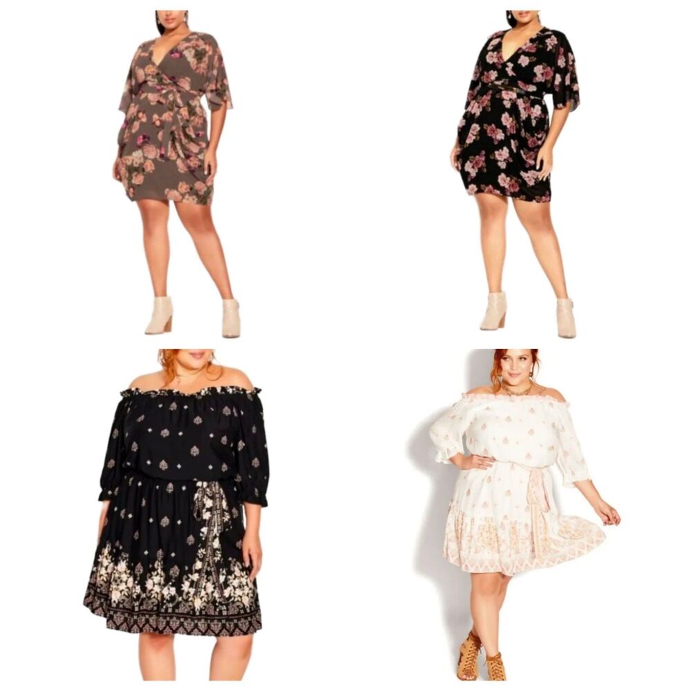 NWT City Chic 4-Piece Dress Bundle - Size 12